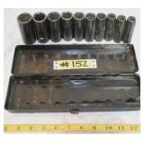 CAMPBELL HAUSFELD 10 PC. SAE 1/2' DRIVE SOCKET SET