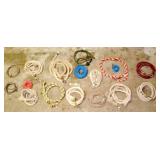 GROUP OF MISC. ROPE AND LEATHER LEADS