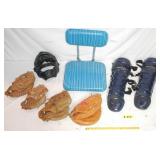 STADIUM CHAIR & MISC. BASEBALL GEAR