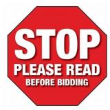 !!! PLEASE READ BEFORE BIDDING !!!