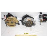 2 ELECTRIC CIRCULAR SAWS & 1 JIGSAW