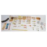 GROUP OF VINTAGE FISHING LURES & MISC.