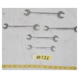 GROUP OF CRAFTSMAN OPEN END SAE WRENCHES