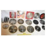 GROUP OF SAW BLADES & MISC.