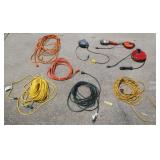 GROUP OF MISC. EXTENSION CORDS