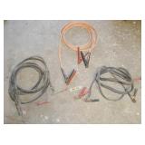 GROUP OF MISC. HEAVY DUTY JUMPER CABLES