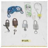 GROUP OF MISC. LOCKS WITH KEYS