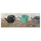 3 - POLY WATERING CANS & MISC.