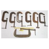 GROUP OF MISC. C-CLAMPS