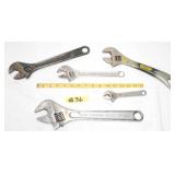 GROUP OF MISC. ADJUSTABLE WRENCHES