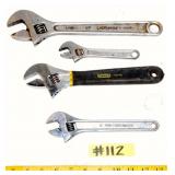 GROUP OF ADJUSTABLE WRENCHES