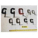 GROUP OF MISC. C-CLAMPS