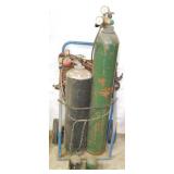 HEAVY DUTY OXYGEN & ACETYLENE TORCH SET WITH CART