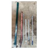 GROUP OF TIRE SPOONS & MISC.