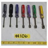 7-PIECE SAE NUT DRIVER SET