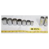 GROUP OF MISC. 12 POINT 1/2' DRIVE SOCKETS