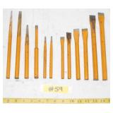 GROUP OF MISC. PUNCHES & CHISELS