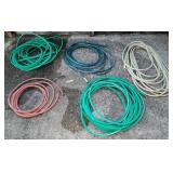 GROUP OF MISC. GARDEN HOSES