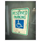 RESERVED PARKING SIGN