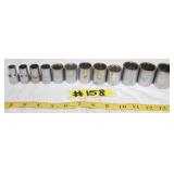 GROUP OF MISC. CRAFTSMAN 1/2' DRIVE SOCKETS