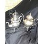 Silver plate teapots