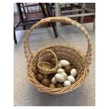WOVEN BASKET W ASST PRESERVED EGGS