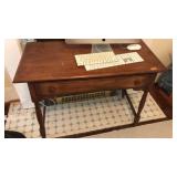 WOODEN 1 DRAWER DESK, 37X18X30