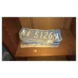 LOT OF LICENSE PLATES