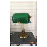 BRASS BANKERS DESK LAMP
