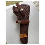 LEATHER BELTLOOP PISTOL HOLDER