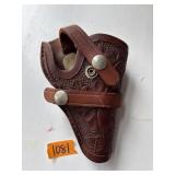 LEATHER BELTLOOP PISTOL HOLDER