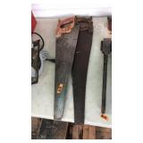 PAIR OF HAND SAWS