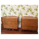 CONANI BALL PAIR OF MID-CENTURY DRESSERS