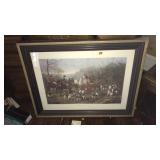 FRAMED "RUN TO EARTH" HUNT SCENE PRINT