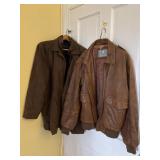 (2) LEATHER JACKETS