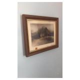FRAMED FARM SCENE