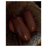 WICKER BASKET WITH ASST. DECOR