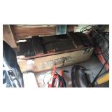 WOOD AMMO CRATE W/ ASST DOOR HINGES