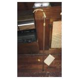 WOOD CANE WITH ANTLER HANDLE