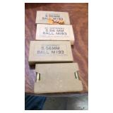 4 BOXES OF 5.56MM BALL M193 AMMO