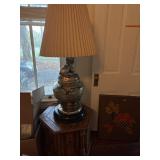 ORNATE ORIENTAL LAMP WITH TABLE