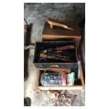 ASST TOOLS, SHOE POLISH BOX, & ETC