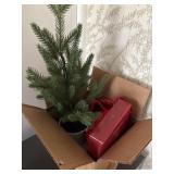 LITTLE BOX OF ASST CHRISTMAS DECOR