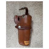 LEATHER BELT LOOP PISTOL HOLDER