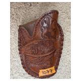 LEATHER BELT LOOP PISTOL HOLDER