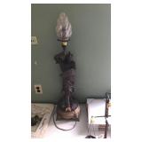 ROMAN FIGURE BRONZE TABLE LAMP