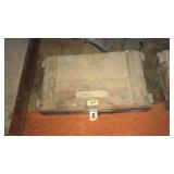 WOODEN CRATE W ASST ELECTRICAL TOOLS