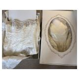 (2)  WEDDING DRESSES PRESERVED IN BOXS