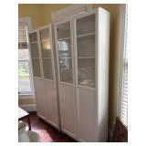 PAIR OF WHITE STORAGE CABINETS