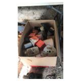 BOX OF ASST FILTERS, CHEMICALS & ETC